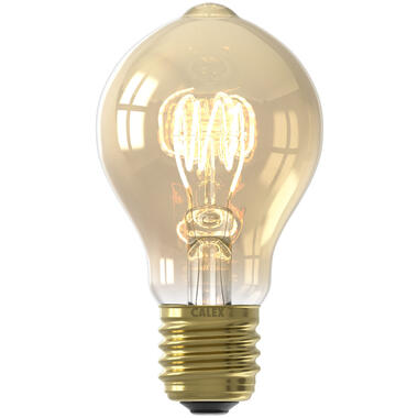 LED-standaardlamp - goudkleur - E27 - Leen Bakker