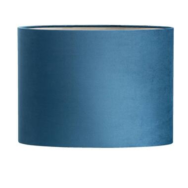 Kap Ovaal - blauw velours - 28,5x38x17,5 cm product