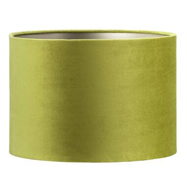 Kap Cilinder - groen velours 1 - Ø30x21 cm product