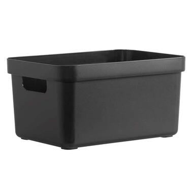 Sigma home box 13 liter - zwart - 35,2x25,3x18,3 cm - Leen Bakker