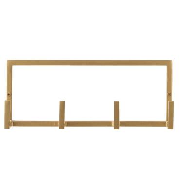 Wandhaak Aken 4 haken - goud - 12x30,5x8 cm product