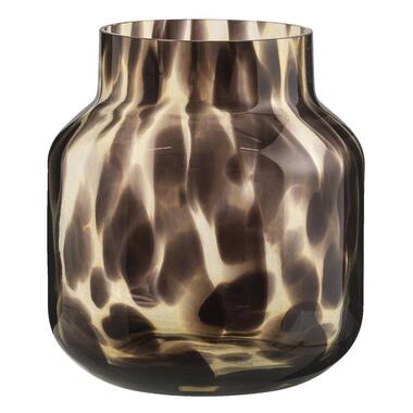 Vaas Luna - luipaard print - glas - 22,5xø21 cm product