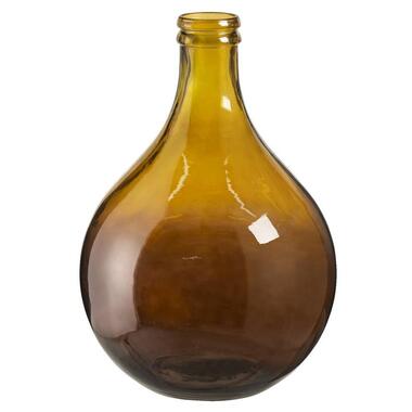Vaas Amber - gerecycled glas - 43xø29 cm - Leen Bakker