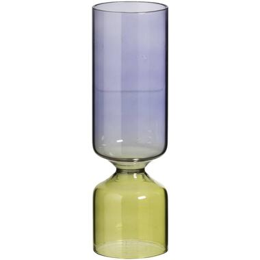 Vaas Kay - paars/groen - glas - 18xØ5,5 cm product