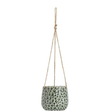 Hangpot hangend Paul - donkergroen - 13,5x?14,5 cm - Leen Bakker