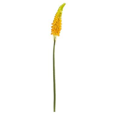 Kunstbloem Kniphofia - geel - 85 cm - Leen Bakker