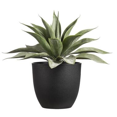 Kunstplant Agave in pot - groen - 43,5xø48 cm - Leen Bakker