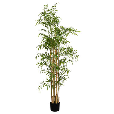 Kunstplant Bamboe in pot - groen - 180 cm product