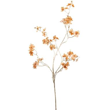 Kunstbloem Blossom spray - koraal - 87 cm - Leen Bakker