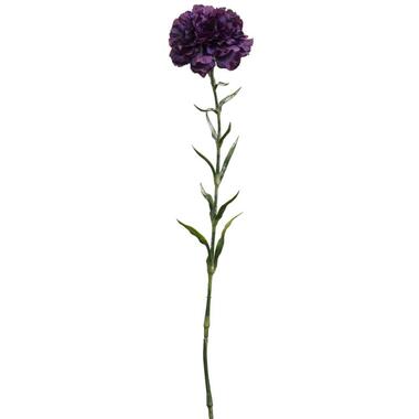 Kunstbloem Dianthus spray - paars - 67 cm - Leen Bakker