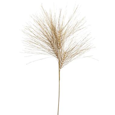 Kunsttak Pine Needle spray - goud - 100 cm - Leen Bakker