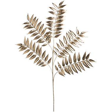 Leen Bakker Kunsttak Blad - goudkleur - 105 cm