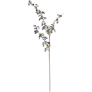 Kunsttak Berry Spray - blauw - 105 cm product