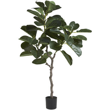 Kunstplant Tabaksplant - groen - met pot - 120 cm