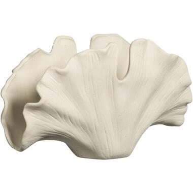 Leen Bakker Deco object Ginko - off-white - 17x36x21,5 cm