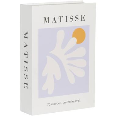 Leen Bakker Opbergboek Matisse - lila - 5x23x16 cm