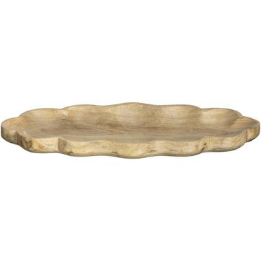 Deco Plateau Scallop naturel 2,5x38x18 cm Leen Bakker