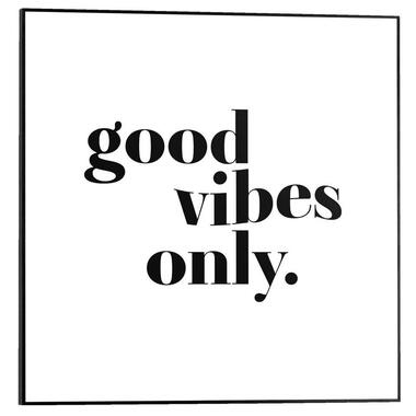Poster met lijst Good Vibes Only - 50x50 cm product