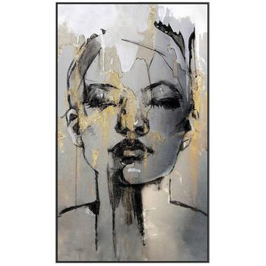 Schilderij vrouw met goud - 118x70 cm product