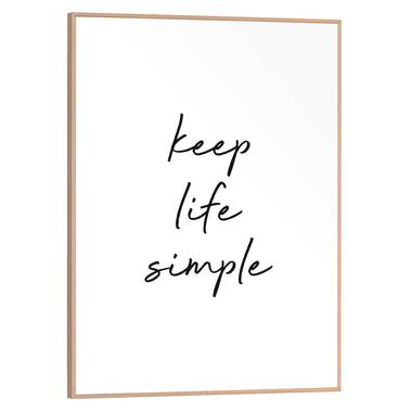 Poster Keep life simple - 40x30 cm - Leen Bakker