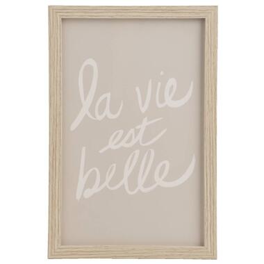 Poster La est belle - multikleur - 30x20 cm - Leen Bakker