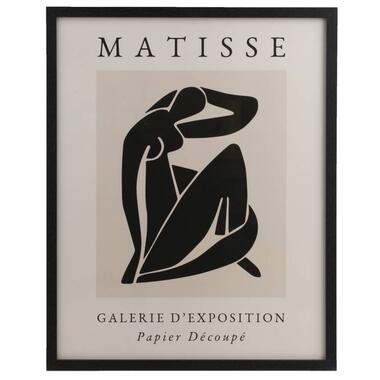 Poster Matisse Lady - MDF/glas - 40x50 cm - Leen Bakker