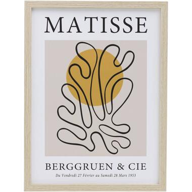 Leen Bakker Poster Matisse - MDF/glas - 40x30 cm