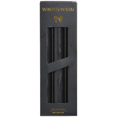 Dinerkaars Winterwarm zwart - 6 stuks product