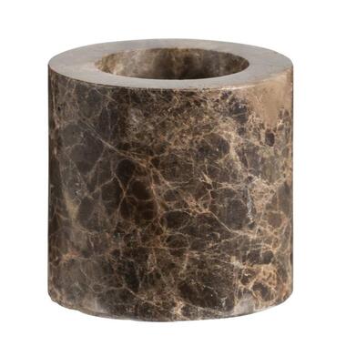 Kandelaar Marble - bruin - marmer - 6,5xø6,5 cm product