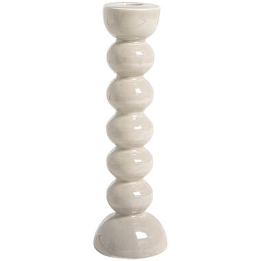 Kandelaar Bob - taupe - 22,3xØ6,8 cm