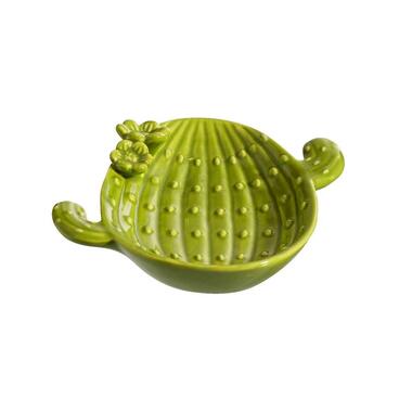 Schaal Cactus - groen - 3,6x15x16,9 cm - Leen Bakker