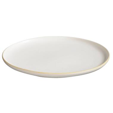 Ontbijtbord Liz - Crème - Stoneware - Ø21,4 cm - Leen Bakker