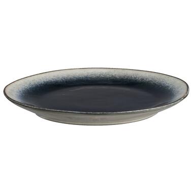 Dinerbord Dorean blauw stoneware Ø26,5 cm - Leen Bakker