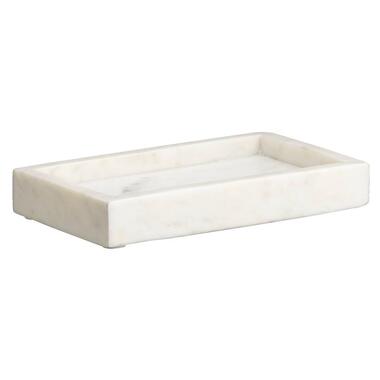 Leen Bakker Tray Ivy - wit marmer - 20x12 cm