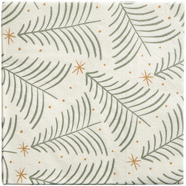 Servetten Kerstboom groen - 20 stuks