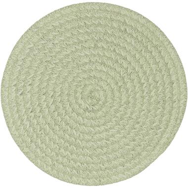 Leen Bakker Placemat Emory - groen - Ø38 cm