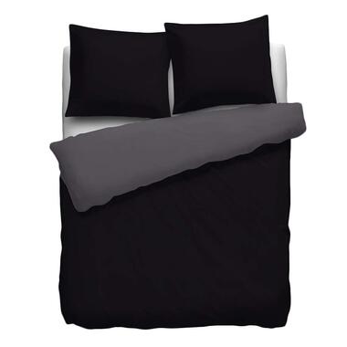 Heckett & Lane dekbedovertrek Royal Cotton - zwart - 140x220 cm - Leen Bakker