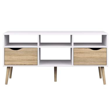 TV-meubel Delta 6-vaks - wit - 57,4x117,1x39 cm product