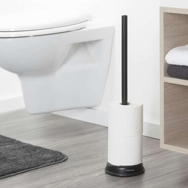 Sealskin toiletrolhouder Acero - zwart - 52,1x13,2x13,2 cm - Leen Bakker