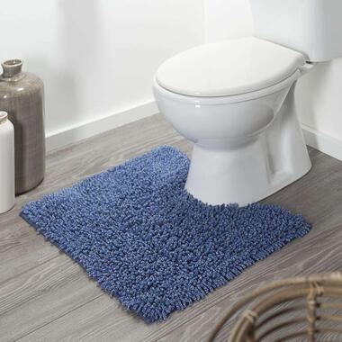 Sealskin toiletmat Misto - blauw - 55x60 cm - Leen Bakker