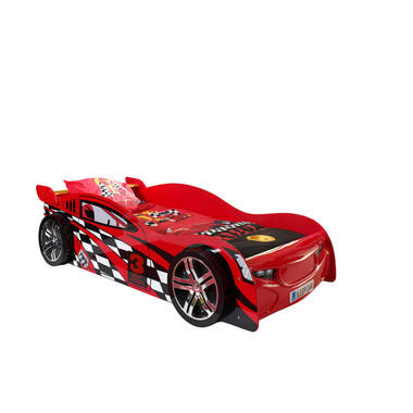 Vipack autobed Night Speeder - rood - 60,2x111x228,6 cm - Leen Bakker