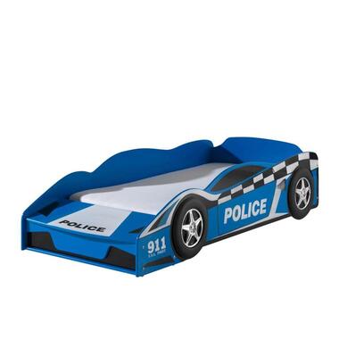 Vipack peuterbed politie auto - blauw - 77x148 cm - Leen Bakker