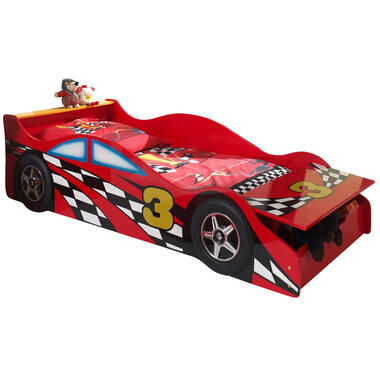 Vipack autobed Race - rood - 48x78x175 cm - Leen Bakker