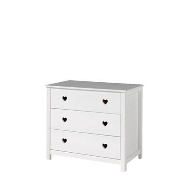 Vipack commode Amori 3 lades - wit - 90x85,2x50 cm product