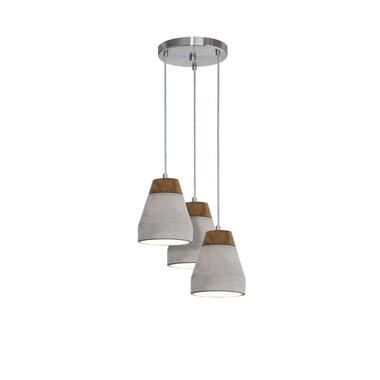 EGLO hanglamp Tarega 3 - hout/beton product