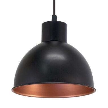 EGLO hanglamp Truro 1 - zwart/koper product