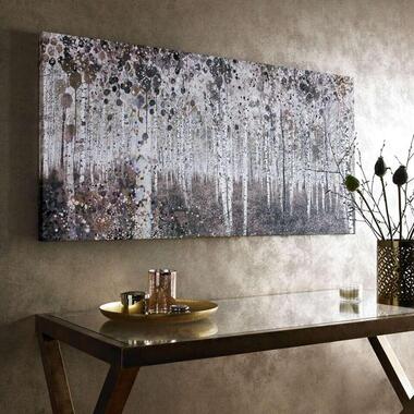 Art for the Home - Canvas - Aquarel bos - Beige - 60x120 cm product