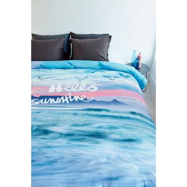 Ambiante dekbedovertrek Hello Sunshine - multikleur - 140x200/220 cm - Leen Bakker