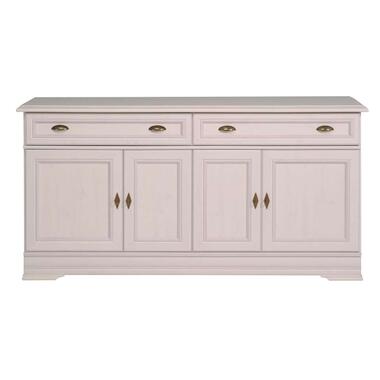 Dressoir Liselotte - wit - 182x94x51 cm - Leen Bakker