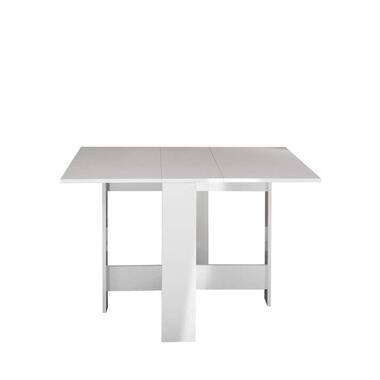 Symbiosis inklapbare tafel Laugen - wit - 73,4x28x76 cm - Leen Bakker